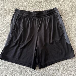 Men’s Tek‎ Gear Dry Tek Black Shorts Athletic Basketball Shorts Size L